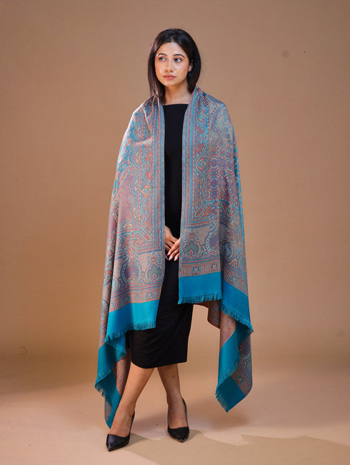 Women's Jamawar Wool Shawl